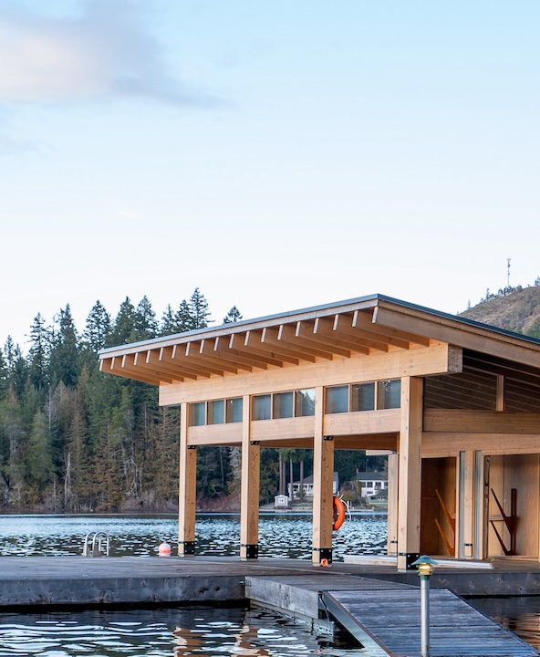 Lakefront property with private dock